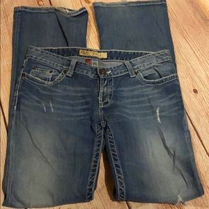 BKE Stella distressed stretch jeans size 29 X 33.5